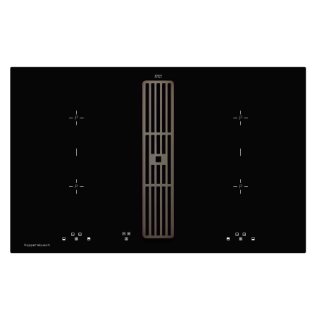Индукционная варочная панель с вытяжкой KMI 8500.0 SR Black Chrome