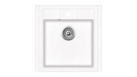 Кухонная мойка ESTELA 45 S-TQ 1B MARBLE WHITE